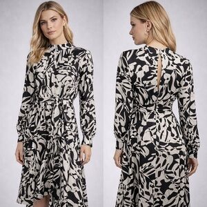 Future Collective Monochrome Long Sleeve Dress